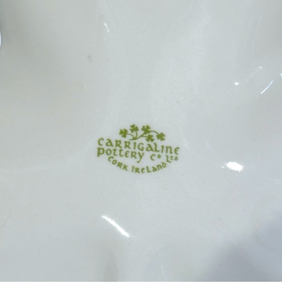 Vintage Carrigaline Pottery 3 Leaf Clover Trinket Candy Dish Ashtray - Picture 6 of 6